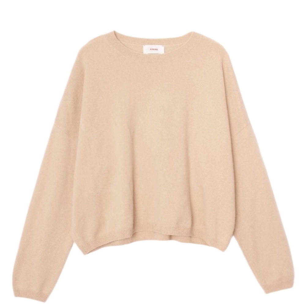 XIRENA LELA CASHMERE CREWNECK SWEATER CAMEL KHAKI S